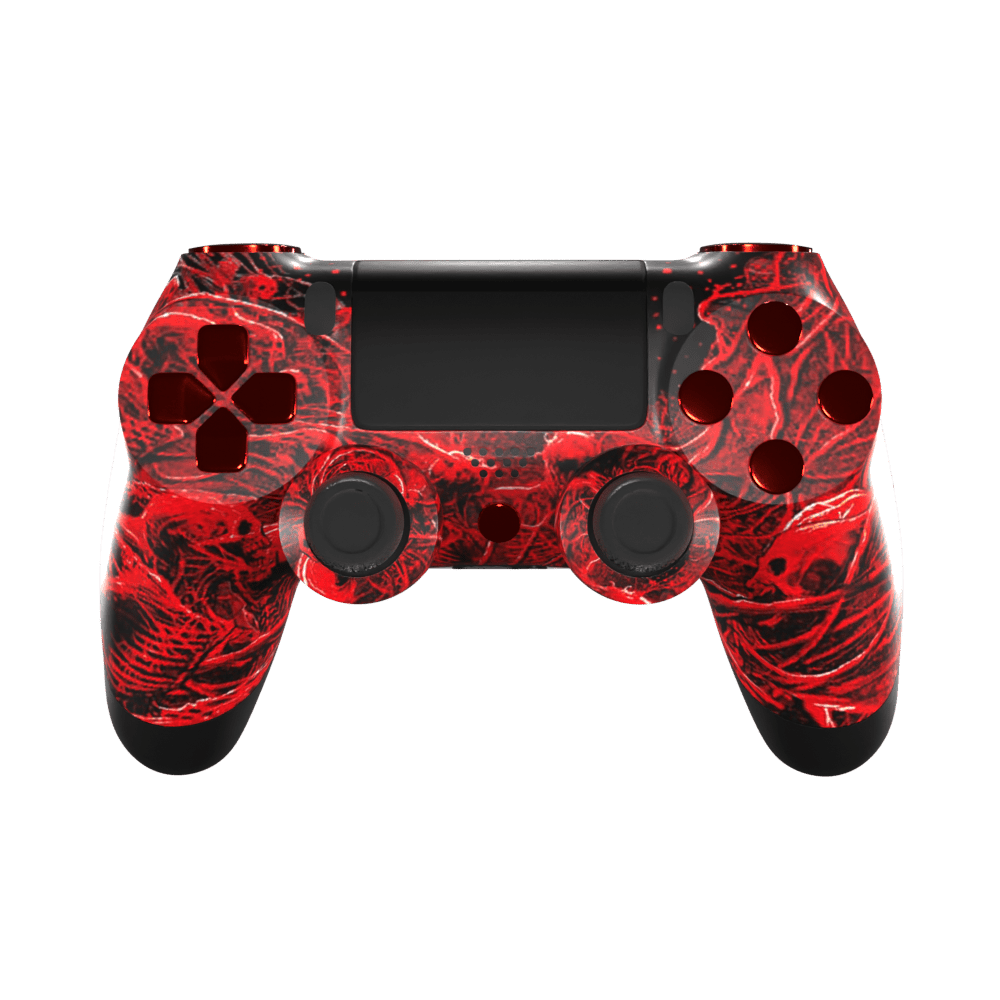 Custom Red Playstation 4 2024 Controller