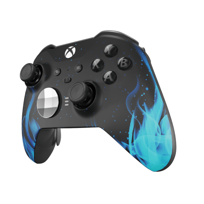 Xbox Elite Blue Flame Controller | Custom Controllers