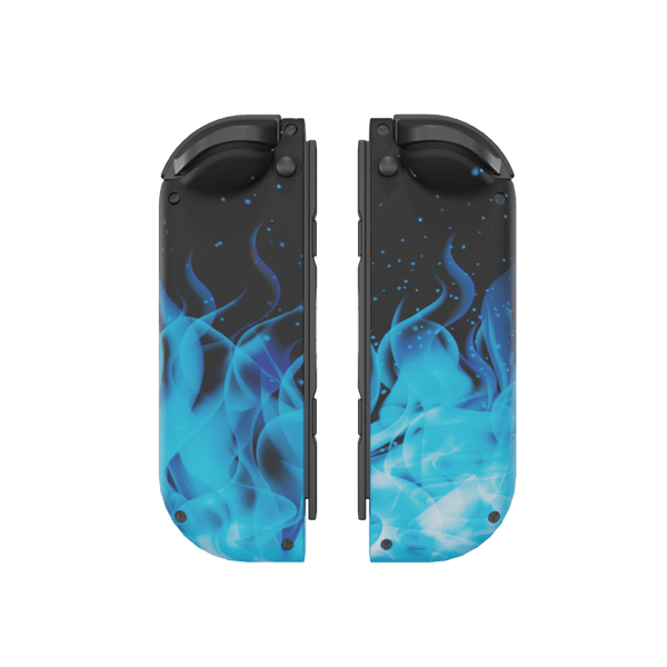 Limited hot print product - Blue Flame theme - Premium Custom Nintendo Switch Joycon