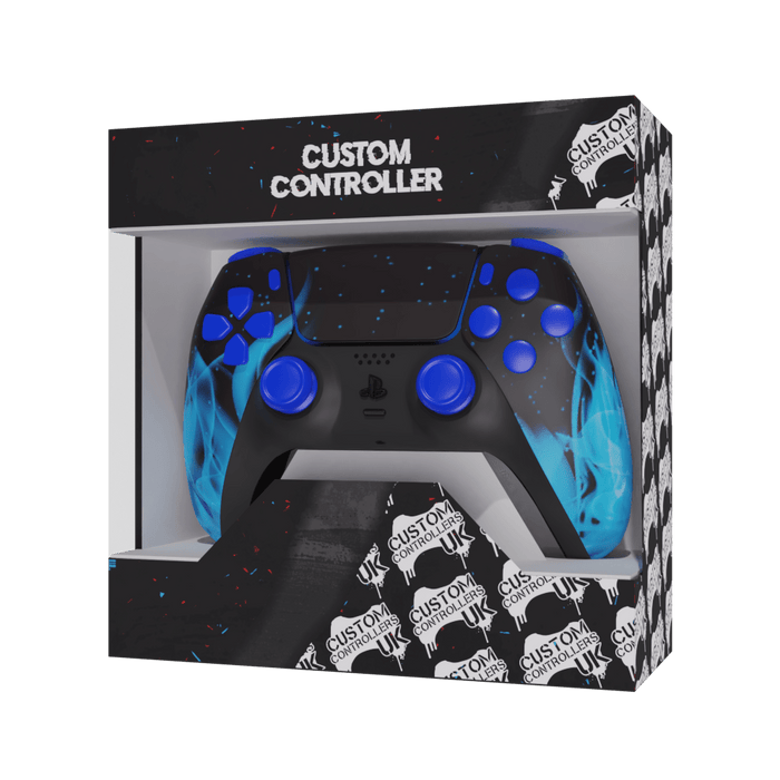 Best PS5 Controller Blue Flame - Cheap Modded DualSense Edition Custom ...