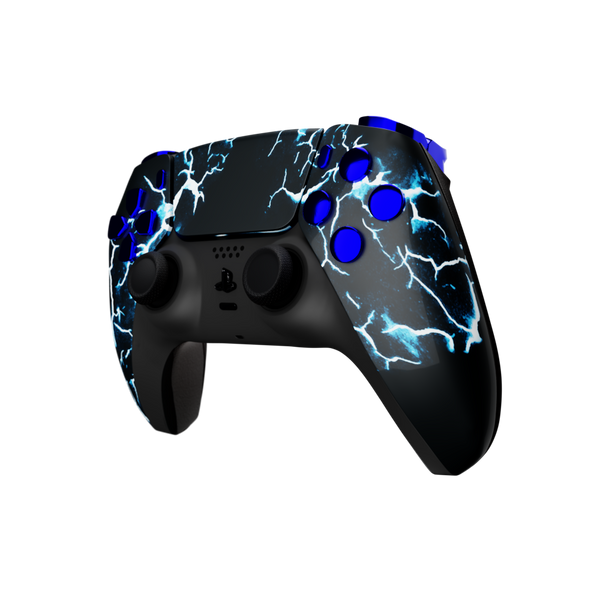 Black and Dark Blue 2024 Themed PS5 Custom Dualsense Controller